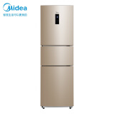 美的(Midea)258升变频一级能效三门家用冰箱风冷无霜小冰箱BCD-258WTPZM(E)雷达感温精准控温节能低噪