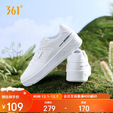 361°运动男鞋秋冬季学生复古厚底增高小白休闲板鞋子男672426611-1