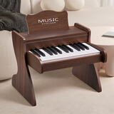 奥智嘉儿童玩具3-6岁宝宝电子琴木质小钢琴可弹奏益智早教乐器生日礼物