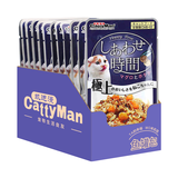 多格漫（DoggyMan）凯迪漫猫咪美味时间猫咪妙湿粮鲜包鱼罐包 成猫幼猫湿粮猫零食罐头 55g/包 02 金枪鱼&鲣鱼·扇贝柱（55g * 12包）