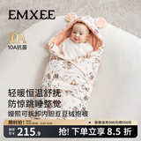 嫚熙（EMXEE）婴儿包被新生儿豆豆绒抱被宝宝秋冬季通用包单防惊跳 新品-狐之絮语（内芯可拆 室温 0-28℃） 90*90cm