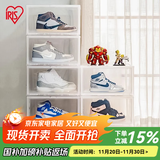 爱丽思（IRIS） 鞋盒aj鞋盒子手办透明收纳盒鞋架收纳箱鞋柜男士球鞋皮鞋整理丝 全透明【46.5码/AJ可装】2只装