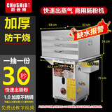 厨仕博肠粉机商用摆摊全自动肠粉机器云浮石磨广东肠粉机商用抽屉式燃气地摊摆摊多功能拉肠粉节能蒸炉 套餐十3层4抽50*50全钢一抽一份