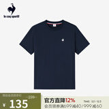 乐卡克法国公鸡夏季圆领短袖T恤 L242UECA0301 藏青色 XL