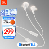JBL TUNE 235BT 半入耳式耳机 颈挂式蓝牙耳机 蓝牙耳麦 防水设计 适用苹果小米 购物推荐 白色