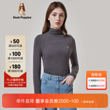 暇步士（Hush Puppies）女装秋中高领长袖打底衫T恤 129中灰 L