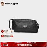 暇步士（Hush Puppies）手包真皮男士钱包植鞣皮真皮手抓包大容量手拿包礼物送男友送老公 黑色