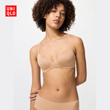 优衣库女装无钢圈文胸/轻型3D Bra软支撑立体聚拢479190 469664 479190/34驼色 85C 适用C85 D85 C90 D90