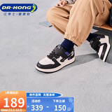 江博士学步鞋运动鞋秋季男女童舒适休闲国货儿童鞋B14243W001黑/米23