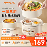九阳（Joyoung）电炖锅热水快炖多功能锅2.8L电炖盅炖汤盅燕窝锅养生锅宝宝辅食bb粥迷你煮粥煲汤锅白瓷GD329Z