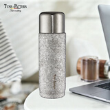 TUNE-PATTERN纯钛保温杯双层钛焖茶杯泡茶杯养生钛水杯磁吸钛水杯子教师节送礼 月白【精美礼盒】450ml