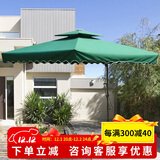 野人谷户外遮阳伞庭院伞大广告伞太阳伞2.5米罗马伞保安岗亭摆摊伞