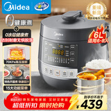 美的（Midea）【国家补贴】0涂层钢胆电压力锅6L双胆全自动智能预约家用煲汤煮饭MY-C6856G电饭煲高压锅4-6人