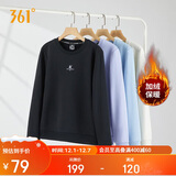 361°卫衣女秋冬季加绒外套运动休闲圆领长袖套头衫上衣662344801D-6