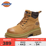 Dickies马丁靴男靴2025秋冬百搭靴子男女情侣大黄靴加绒厚底增高鞋工装靴 土黄 42 【偏大一码，适合运动鞋43】