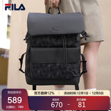 FILA 斐乐官方【黑武士】男士背包2025时尚休闲双肩包书包大容量电脑