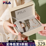 斐乐（FILA）手表女复古简约小方表女士腕表开学季礼物送女友6264-109A