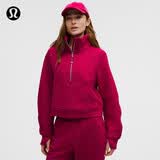 lululemon丨Scuba 女士超宽松款烟囱领卫衣*拉绒 LW3IFSS 浆果朗姆红 XS /S