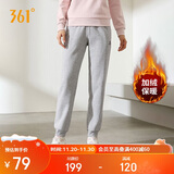 361°运动裤子女秋冬季跑步宽松加绒休闲裤束脚长裤卫裤662344702D