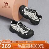 骆驼（CAMEL）登山鞋户外休闲鞋女网面3.0闪电丑萌鞋 L24A469693 米/银/黑 38