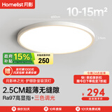 月影林之光【政府补贴】护眼卧室吸顶灯超薄智能圆形房间灯中山灯具 Air版【ABS/三色调光】10-15㎡