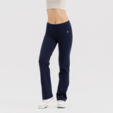 迪卡侬（DECATHLON）运动裤女裤春秋宽松大码棉质休闲裤修身直筒阔腿长裤GYPWL 深藏青色(松紧腰头无抽绳) XS