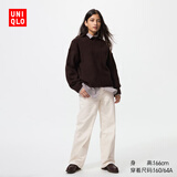 优衣库女装宽松直筒牛仔裤/水洗产品/阔感裤474934 479001 479001/30浅米色 28 /160/70A