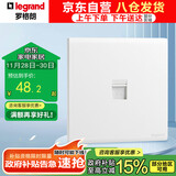 罗格朗（LEGRAND）开关插座 简悦系列陶瓷白色 86型墙壁插座 一位六类电脑网络插座