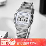 卡西欧手表 时尚简约复古小方块 潮流运动百搭电子表学生表考试表 F-91WS-8