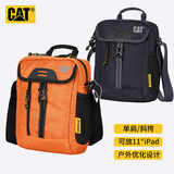 卡特（CAT）斜挎单肩包潮户外手机包11英寸iPad包邮差包 女 橙色 83367