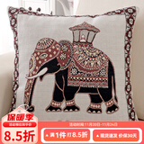 钟爱一生抱枕含芯靠垫办公室靠枕午睡腰枕卡通印花汽车床头靠垫 大象 45cm*45cm 含枕芯