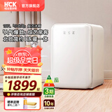 哈士奇HCK【至高补贴15%】107升复古小型冰箱圆弧超薄冷冻冷藏单门家用民宿办公保鲜低噪嵌入BC-130RDC 冰冻白丨高颜小冰箱丨107L冷冻冷藏双温