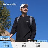 Columbia哥伦比亚男女城市户外系列内里薄绒运动圆领卫衣AE6769 010 黑色 L (180/100A)