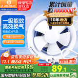金羚（JINLING）排气扇 厨房卫生间换气扇浴室油烟圆形窗式排风扇8寸APC20-3-1