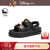 热风厚底沙滩鞋女款2025年夏季新款奇奇蒂蒂系列凉鞋户外百搭女鞋 01黑色 40-41 L