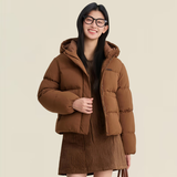阿迪达斯（adidas）550蓬通勤防风保暖鸭绒羽绒服面包服女子冬季立领 XL码