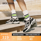 斯凯奇（Skechers）男鞋秋季厚底老爹鞋休闲熊猫鞋软底运动鞋237067