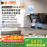 米家小米抽吸油烟机净烟机P1国家补贴以旧换新大吸力一级能效上门安装【煤气灶烟灶套装】免拆洗MJ04CY