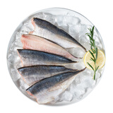 禧美海产  大目鲭鱼片1kg(500g*2)  带皮去骨切片 巴浪竹荚鱼 进口生鲜