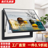 柳莺花燕免打孔电表箱装饰画现代简约客厅餐厅挂画电闸箱配电箱遮挡壁画 福禄双至 50X40遮挡40X30表箱 上掀款