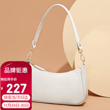 高尔夫（GOLF）单肩包女牛皮女士包包腋下包包女包复古法棍包手提包女生日礼物