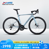 喜德盛（xds）公路车25-AD300油碟UCI车架2x10速中空一体牙盘桶轴车银蛇510MM