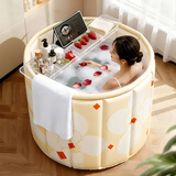 妙馨思泡澡桶折叠大成年人浴缸全身洗澡桶沐浴桶家用婴儿童游泳桶坐浴盆