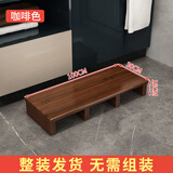 冬鹰匠搭脚凳脚踏凳实木办公室脚踏台阶脚踏板垫脚板木质阳台增高踏步 100长*30宽*15高  咖啡色