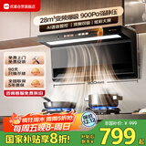 优盟（UM）油烟机家用顶侧双吸抽油烟机大吸力智能变频厨房脱排免拆自清洗侧顶吸 家电国家补贴以旧换新B02