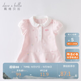 戴维贝拉（DAVE＆BELLA）【汽水棉】女童连衣裙夏装宝宝公主裙学院风儿童裙子