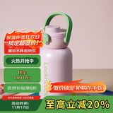 乐扣乐扣（LOCK&LOCK）带吸管保温保冷运动杯1.1L户外旅行大容量保温杯LHC3332PIK粉色