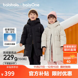 巴拉巴拉羽绒服中长款冬加厚外套男女童连帽亲子装防风防泼水209425107212