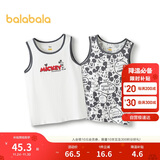 巴拉巴拉儿童背心无袖打底吊带男女童睡衣两件装【迪士尼IP】209225169202