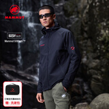 猛犸象（MAMMUT）【红标】Macun 2.0 男士户外防风防泼水连帽夹克外套软壳 黑色 S